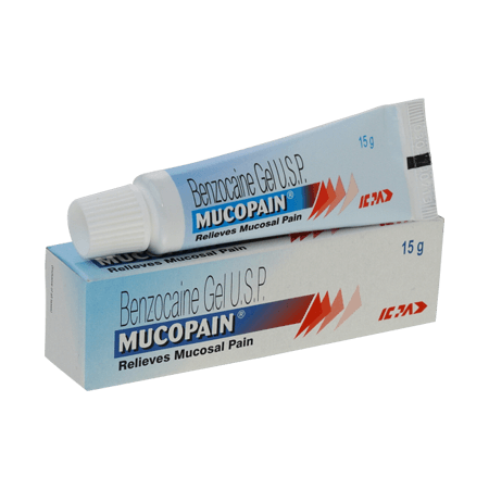 Mucopain Gel 10 % 15gm