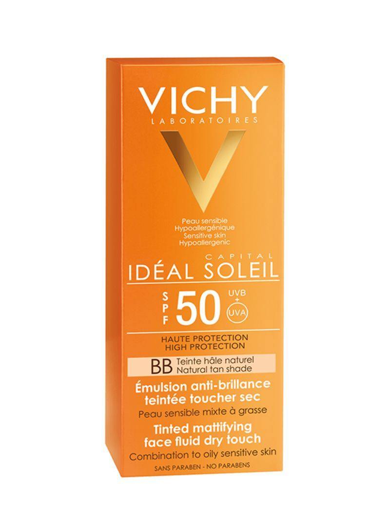 Vichy Ideal Soleil BB Tinted Mattifying Face Fluid Dry Touch 50ml - Med7 Online