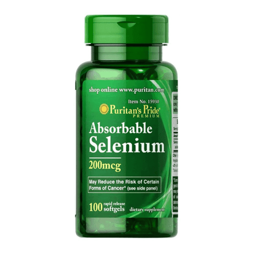 PURITANS PRIDE 100 Softgels Of Absorbable Selenium 200 Mcg 100s - Med7 Online