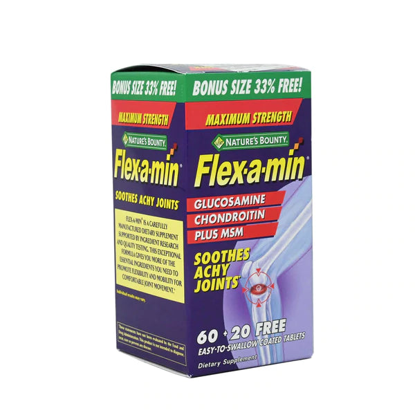 Nature’s Bounty Flex-A-Min 60+20 Tablets for joint health and mobility support