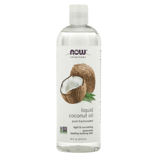 Now Foods, Solutions, Liquid Coconut Oil, Pure Fractionated, 16 fl oz (473 ml) - Med7 Online