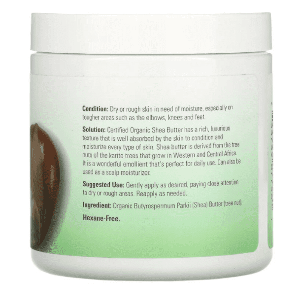 Now Foods, Solutions, Shea Butter, Certified Organic, 7 fl oz (207 ml) - Med7 Online