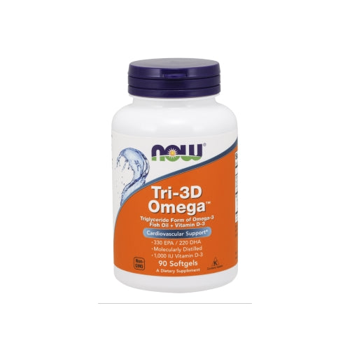 NOW Tri-3D Omega 2000 IU 90 Softgels - Med7 Online