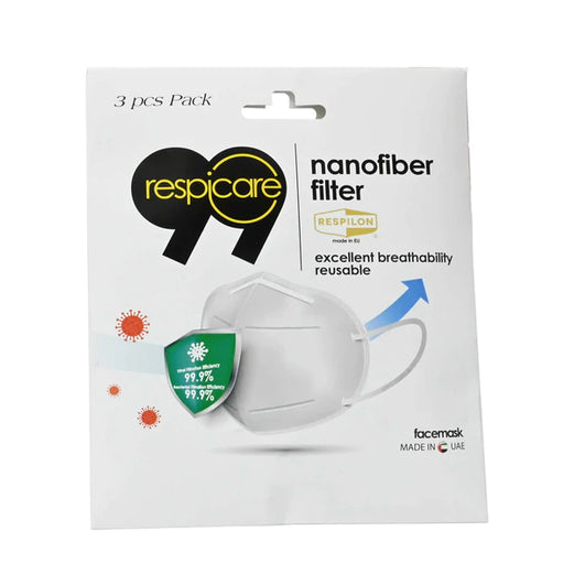 Respilon Respicare99 Nano Fiber Filter Mask 3s Pack - Med7 Online