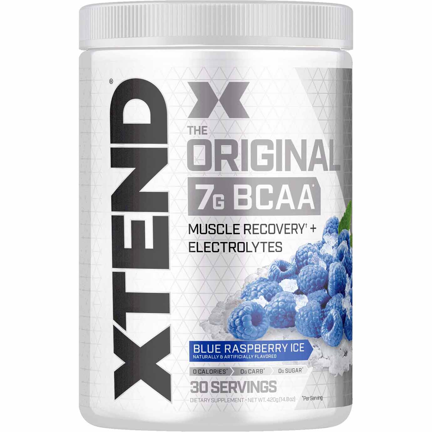 XTEND ORIGINAL 7G BCAA 420G BLUE RASPBERRY ICE SERV 30