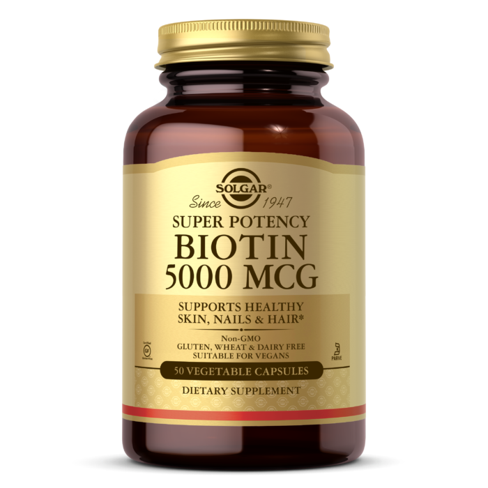 SOLGAR BIOTIN 5000 MCG VEGETABLE CAPSULES - Med7 Online