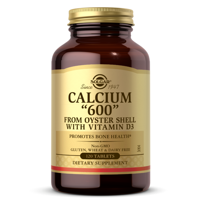 SOLGAR CALCIUM “600” TABLETS (FROM OYSTER SHELL WITH VITAMIN D3) - Med7 Online