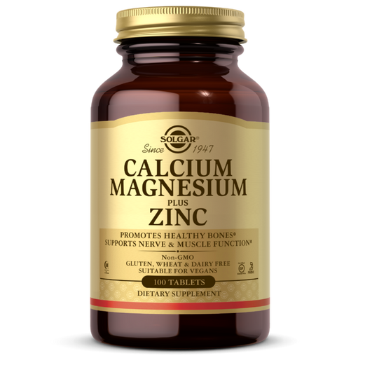 SOLGAR CALCIUM MAGNESIUM PLUS ZINC TABLETS - Med7 Online