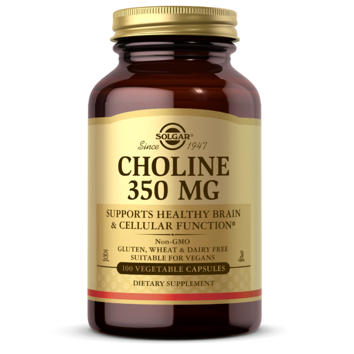 SOLGAR CHOLINE 350 MG VEGETABLE CAPSULES 100S - Med7 Online