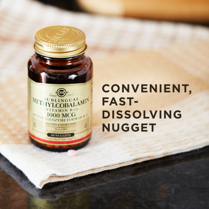 SOLGAR METHYLCOBALAMIN (VITAMIN B12) 1000 MCG NUGGETS 60S - Med7 Online