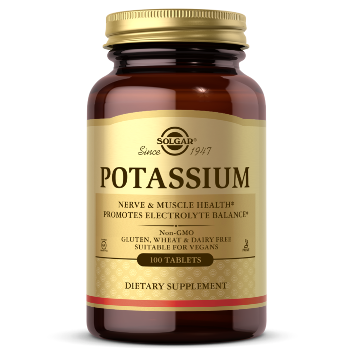 SOLGAR POTASSIUM TABLETS 100S - Med7 Online