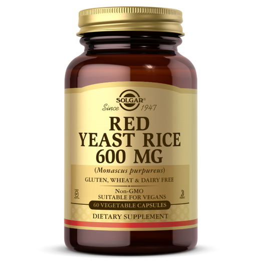 SOLGAR RED YEAST RICE VEGETABLE CAPSULES 600MG 60s - Med7 Online
