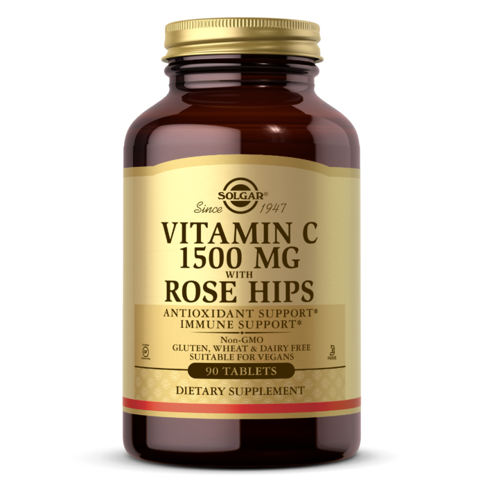 SOLGAR VITAMIN C  WITH ROSE HIPS TABLETS - Med7 Online