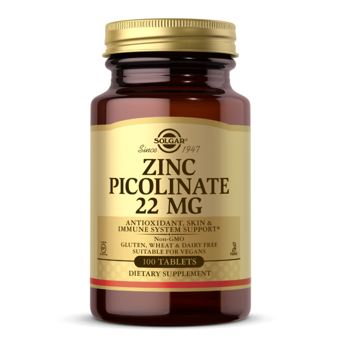 SOLGAR ZINC PICOLINATE 22 MG TABLETS 100S - Med7 Online