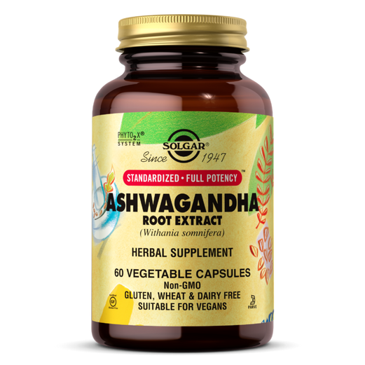 SOLGAR SFP ASHWAGANDHA ROOT EXTRACT VEGETABLE CAPSULES 60's - Med7 Online