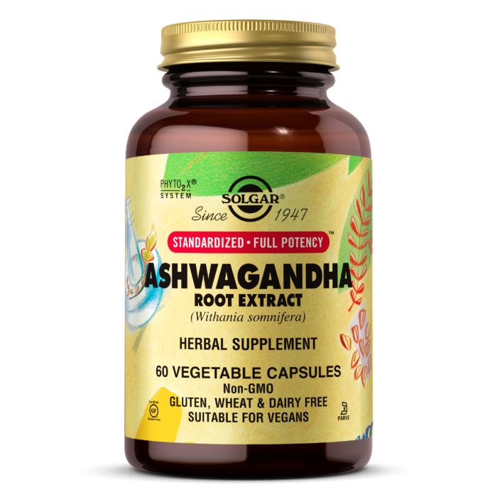 SOLGAR SFP ASHWAGANDHA ROOT EXTRACT VEGETABLE CAPSULES 60's - Med7 Online