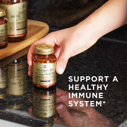 SOLGAR VITAMIN D3 (CHOLECALCIFEROL) 125 MCG (5,000 IU) SOFTGELS 100's - Med7 Online