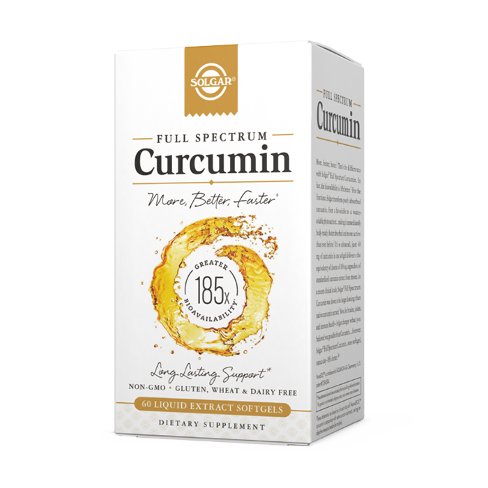 SOLGAR FULL SPECTRUM CURCUMIN LIQUID EXTRACT SOFTGELS 60's - Med7 Online