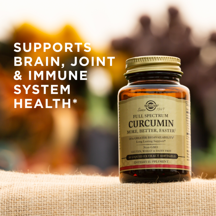 SOLGAR FULL SPECTRUM CURCUMIN LIQUID EXTRACT SOFTGELS 60's - Med7 Online