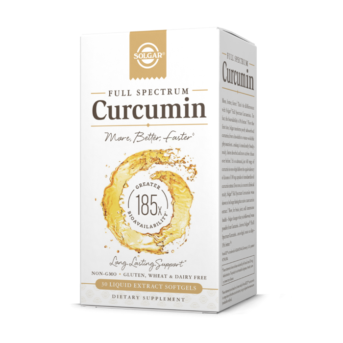 SOLGAR FULL SPECTRUM CURCUMIN LIQUID EXTRACT SOFTGELS 60's - Med7 Online