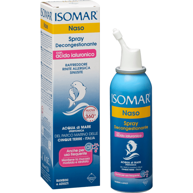 ISOMAR nose decongestant spray with hyaluronic acid 100ml - Med7 Online