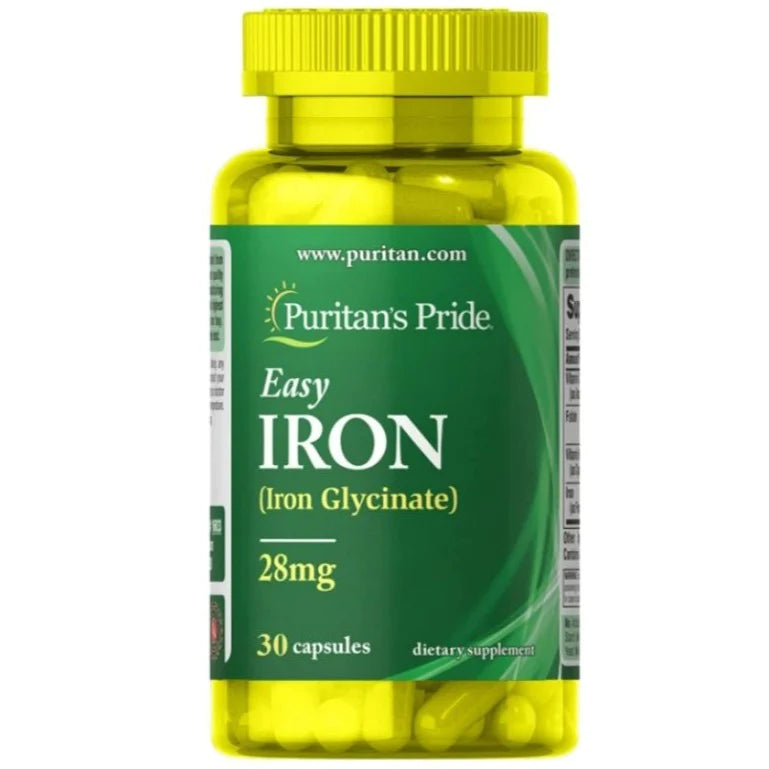 Puritan's Pride Easy Iron 28mg 30S / 90S Capsules(BUY 2 AND  GET 30 % OFF