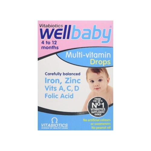 Vitabiotics Wellbaby Multi-Vitamin Drops  30 ml - Med7 Online