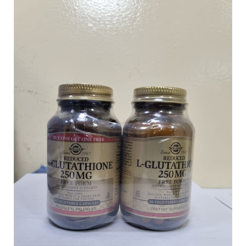 SOLGAR  L-Glutathione Vegicaps 250mg 60's 1+1 Offer - Med7 Online