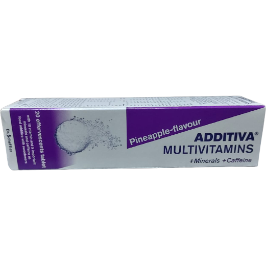Additiva Multivitamin + Minerals + Caffeine Effervescent Tablets 20s - Med7 Online