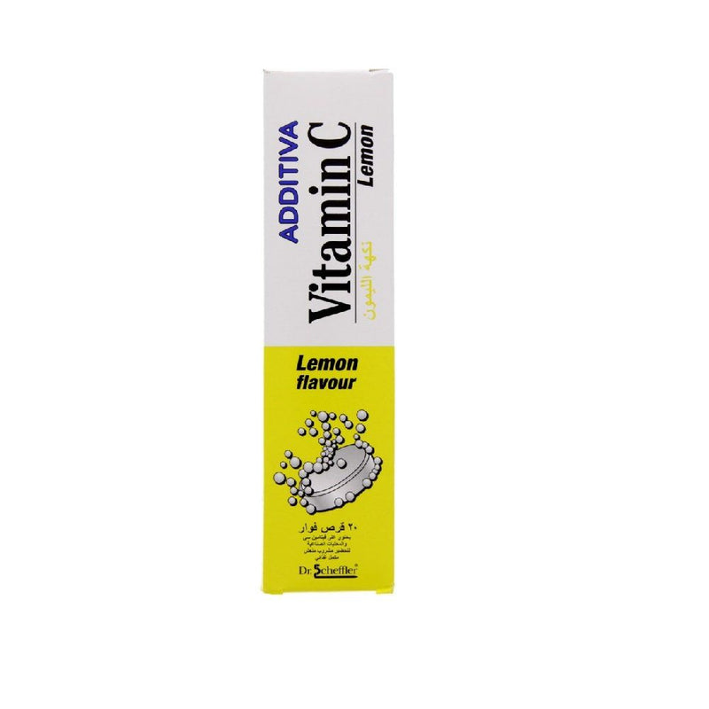 Additiva Vitamin C 1000 mg Lemon Effervescent Tablets 20's - Med7 Online