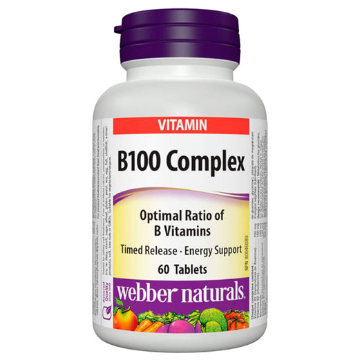 Webber Naturals - Vitamin B100 Complex 60's Tablets - Med7 Online