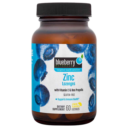 Blueberry Naturals Zinc Lozenges with Vitamin c & Bee Propolis  60's
