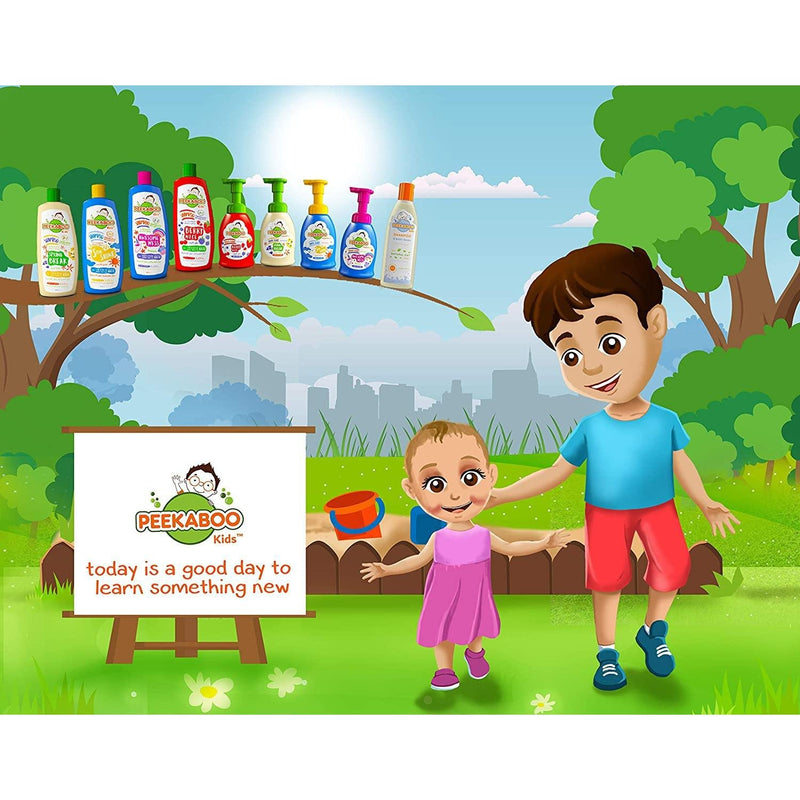 Peekaboo Kids 3 In 1 Shampoo, Conditioner And Body Wash, Berry Nice, 400 ml - Med7 Online