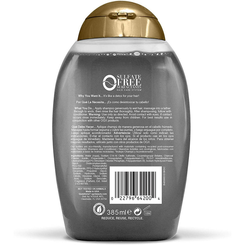 OGX Charcoal Shampoo, 380ml - Med7 Online