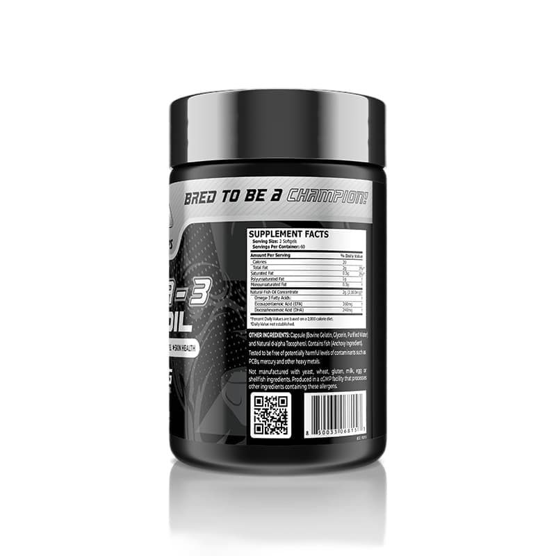 Core Champs Omega-3 Fish Oil 1000mg, 120 Softgels, 60 Servings in UAE
