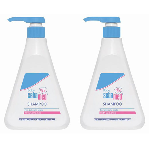 SEBAMED BABY SHAMPOO WITH CAMOMILE 500ML TWIN PACK