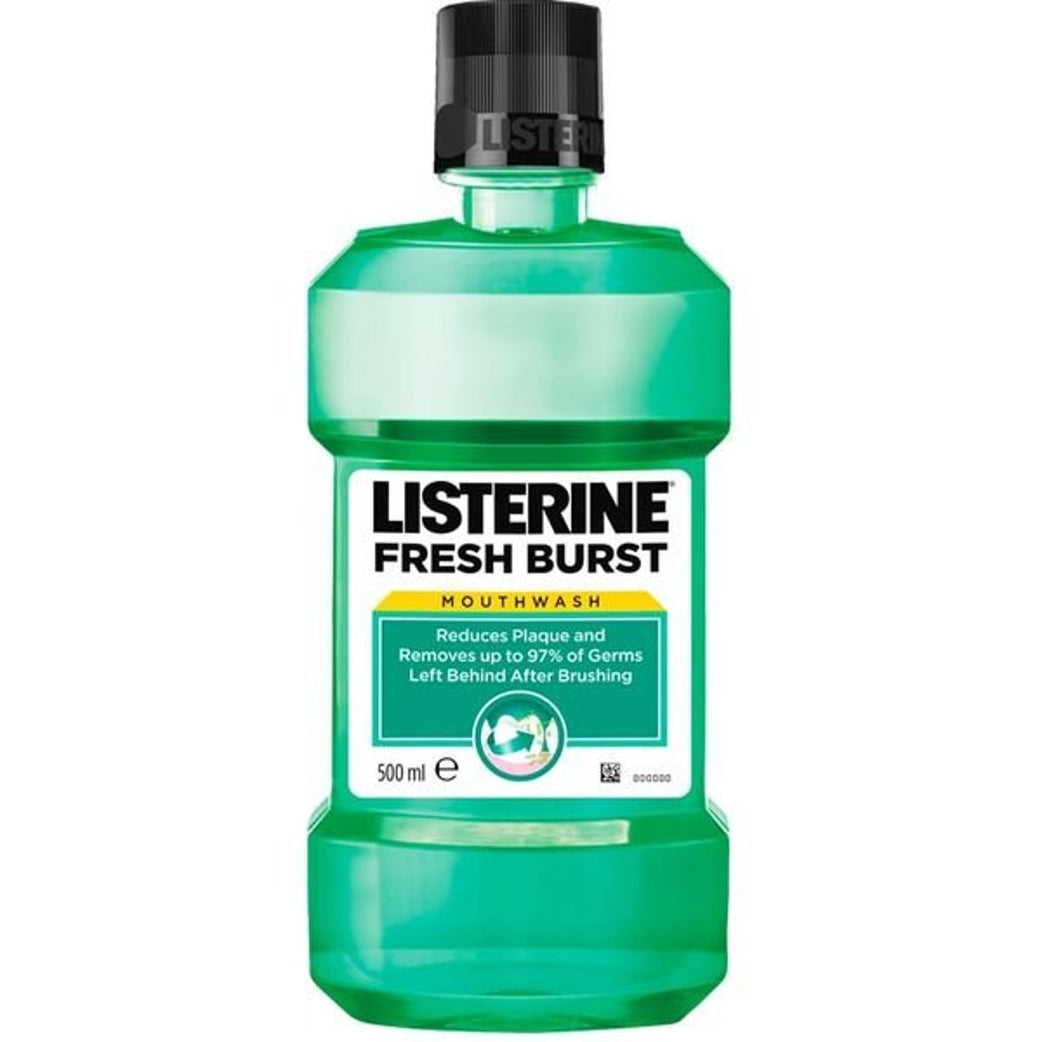 Listerine Mouthwash, Fresh Burst, 250ML / 500 ML
