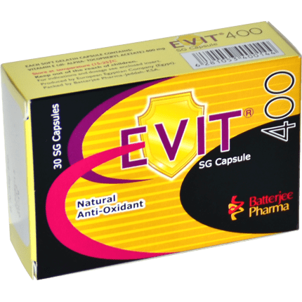 Evit, Vitamin E, 400 Mg, Antioxidant - 30 Capsules