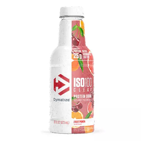 Dymatize ISO100 Clear Protein Drink - Fruit Punch 473ml