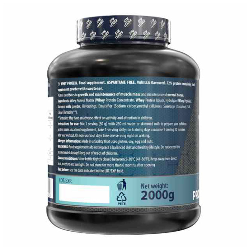 Gym Leader Whey Protein Vanilla 66 Servings