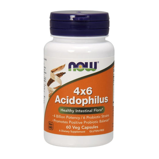 Now Foods Acidophilus 4X6 Capsules 60 Capsules - Med7 Online