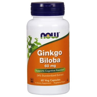 Now Ginkgo Biloba 60mg 60'S - Med7 Online