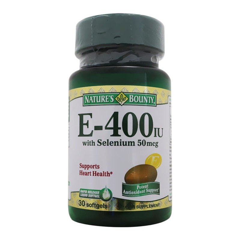 Nature’S Bounty E-400 Iu With Selenium 50Mcg 30 Softgels - Med7 Online