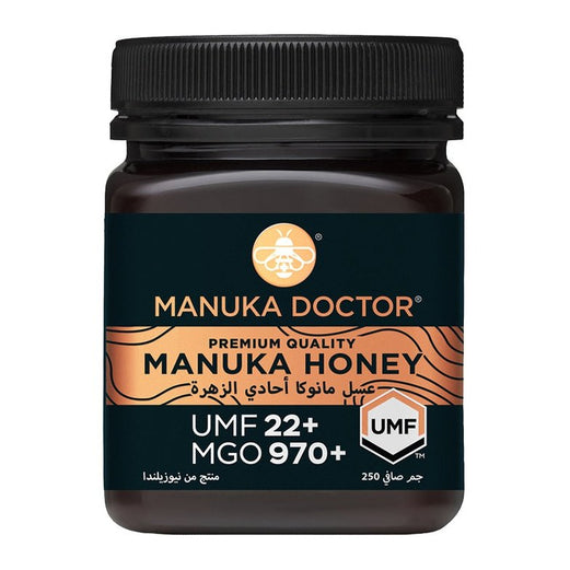 Manuka Doctor UMF 22+ MGO 970+ Manuka Honey, 250g - Med7 Online