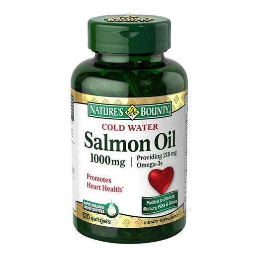 Nature's Bounty Cold Water Salmon Oil Dietary Supplements, 1000mg, 120 Softgels - Med7 Online