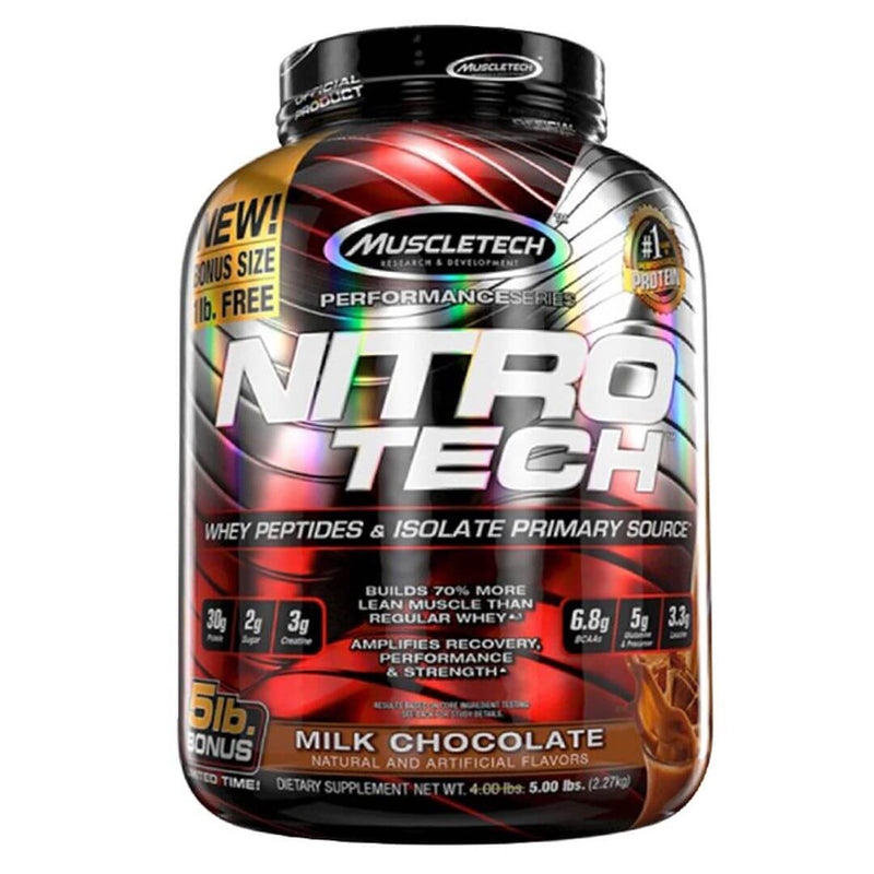 ﻿Muscletech, Nitro Tech, MILK Chocolate 5LB - Med7 Online
