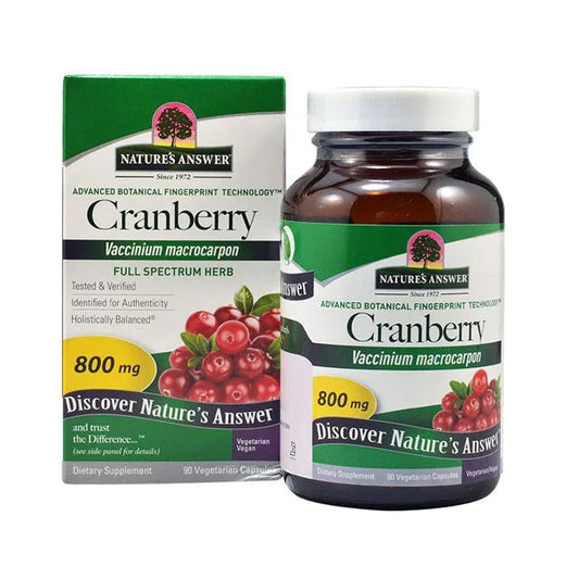 Nature’s Answer Cranberry 800mg  90’s