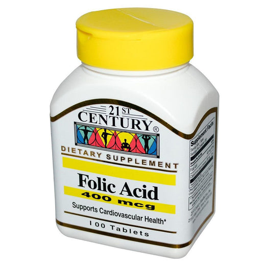 21st Century - Folic Acid 400 mcg Tabs 100 Count - Med7 Online