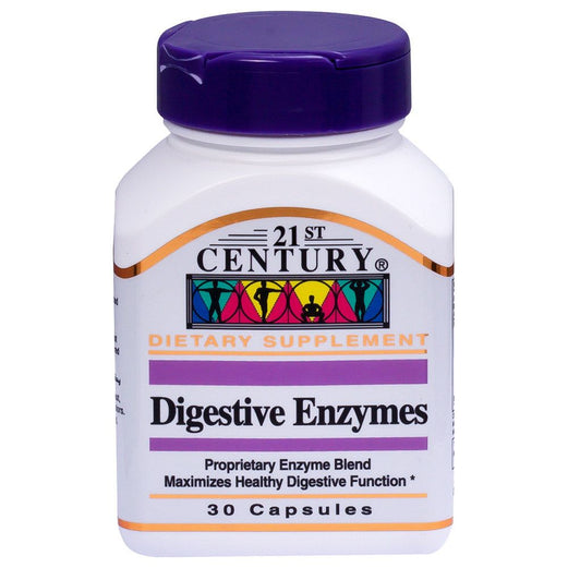21st Century - Digestive Enzymes 30 Capsules - Med7 Online