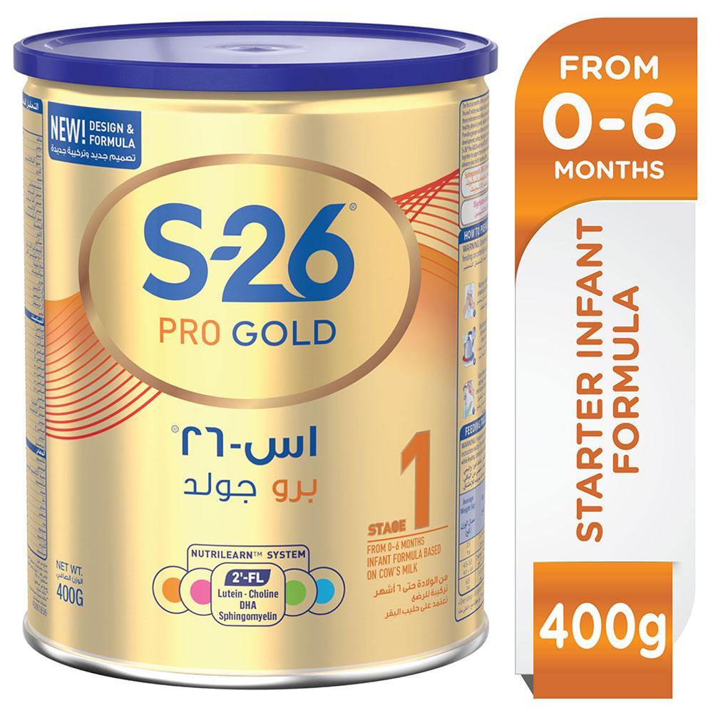 Wyeth S26 Pro Gold Stage 1 Premium Infant Formula - Multiple Size ( 400g / 900g ) - Med7 Online